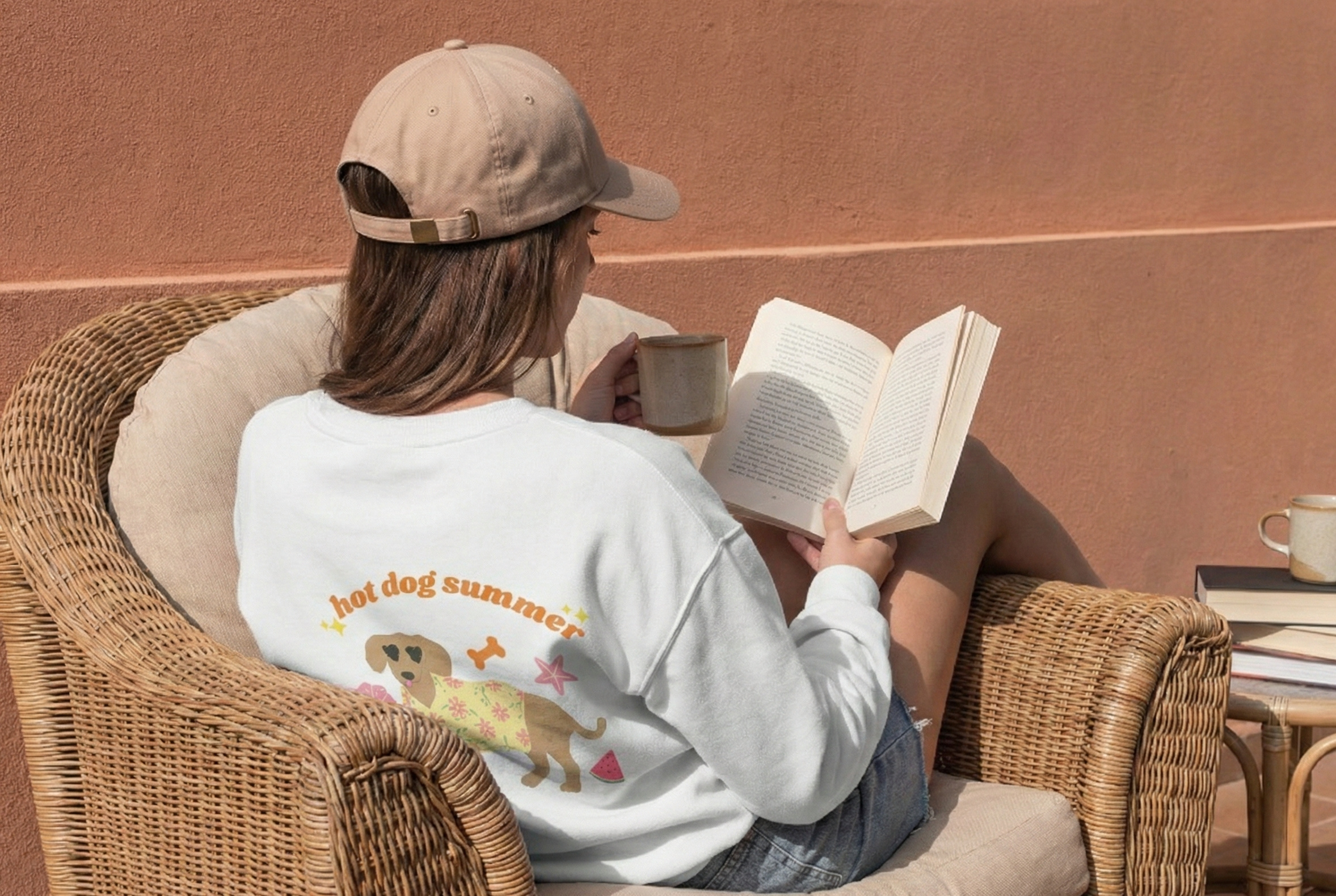 hot dog summer sweatshirt